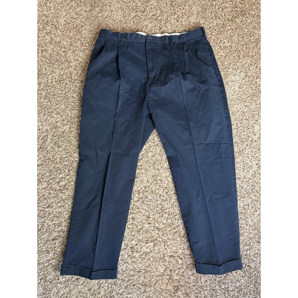 Polo Ralph Lauren Men's Hammond Pleated Chino Pants Navy 40x30(38x29)